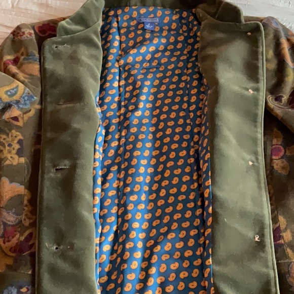 J. McLaughlin Olive Paisley Corduroy Jacket - Picture 10 of 12